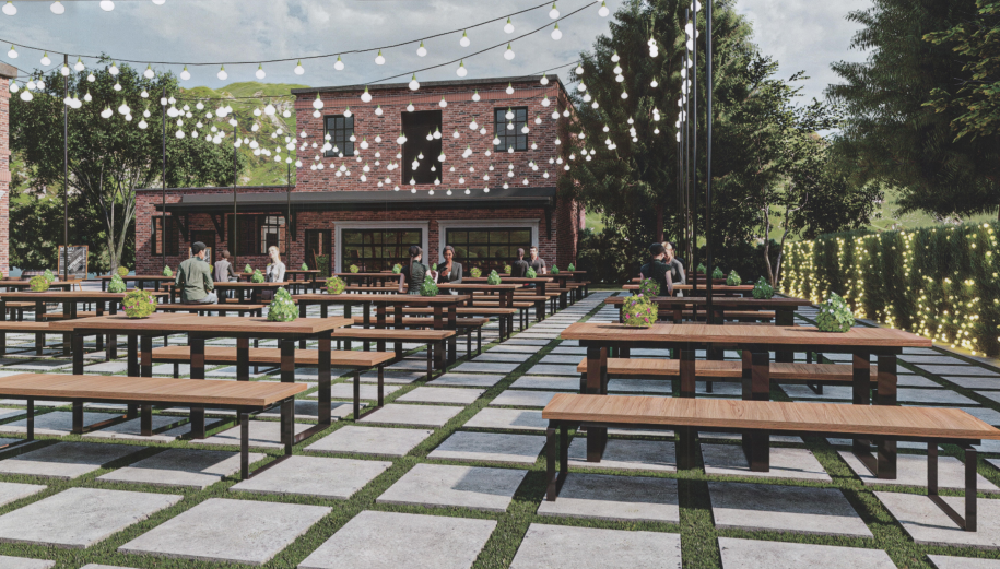 Riverside wedding venue and beer garden